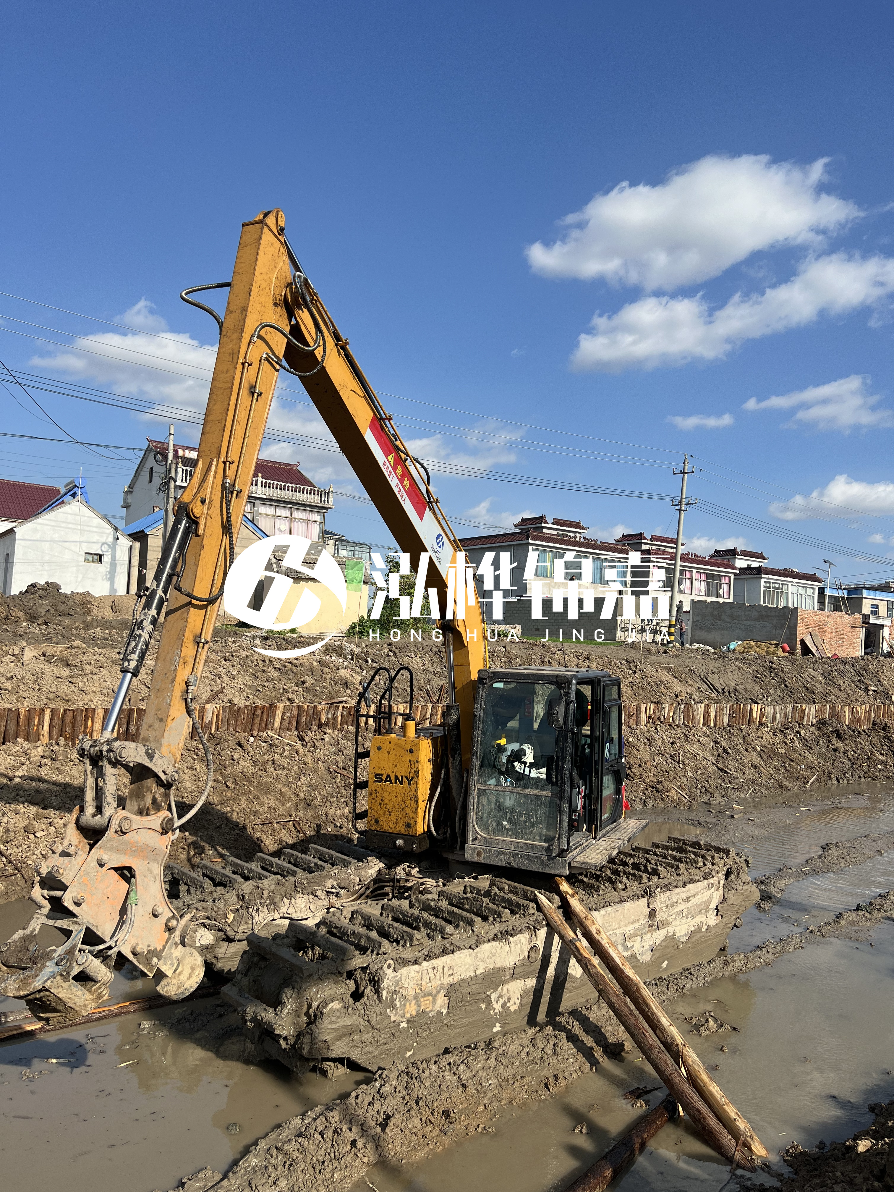 汕頭松木樁源頭廠家-河道護坡打樁對河岸保護有何作用？