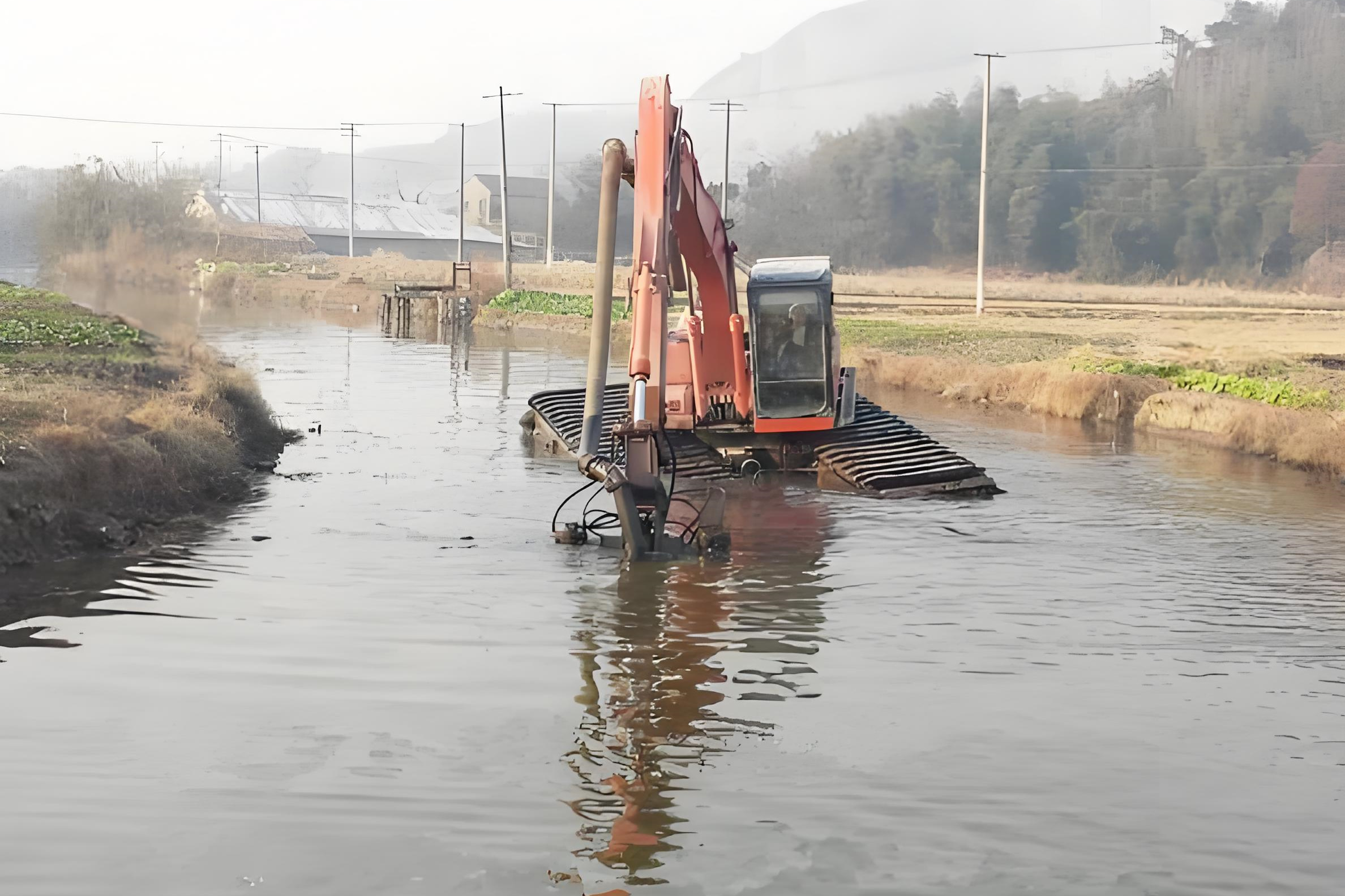 貴州遵義挖機(jī)清淤施工隊(duì)-鄉(xiāng)村溝渠清淤后如何防止再次淤積？